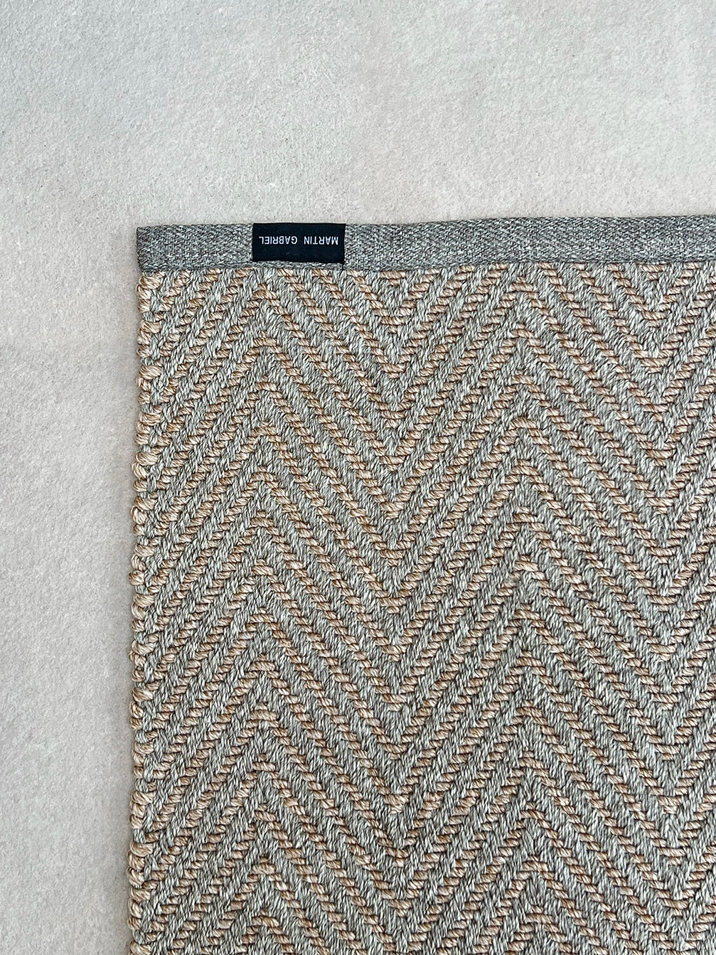 Elegant outdoor rug "Beige Grey" - Soft naturalness, elegantly interpreted