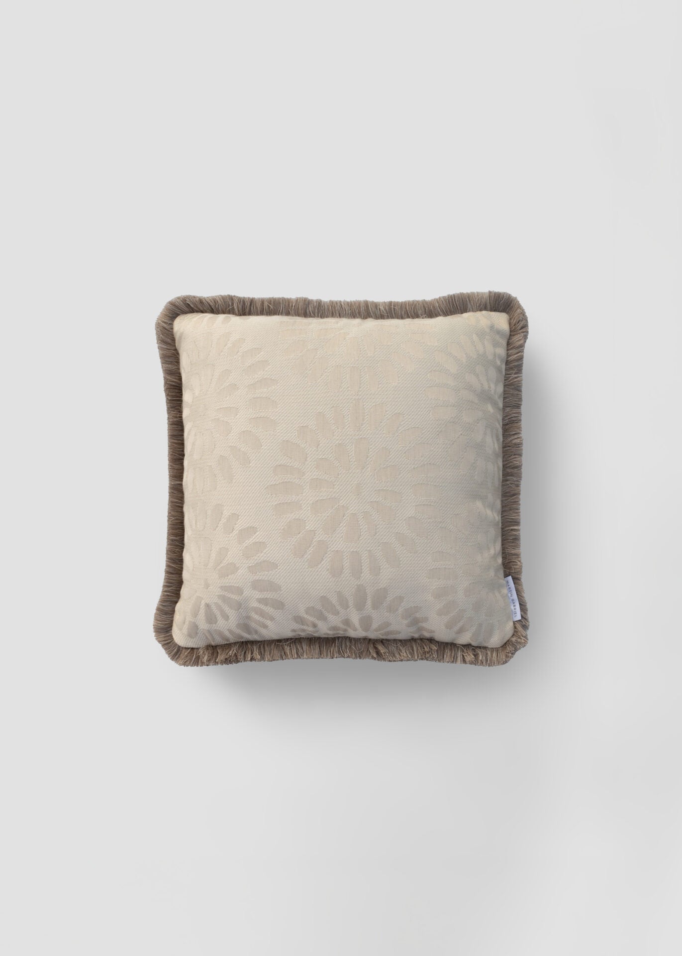 Coussin d'extérieur « Morcote » – généreux, fait main et résistant aux intempéries - 50x50cm