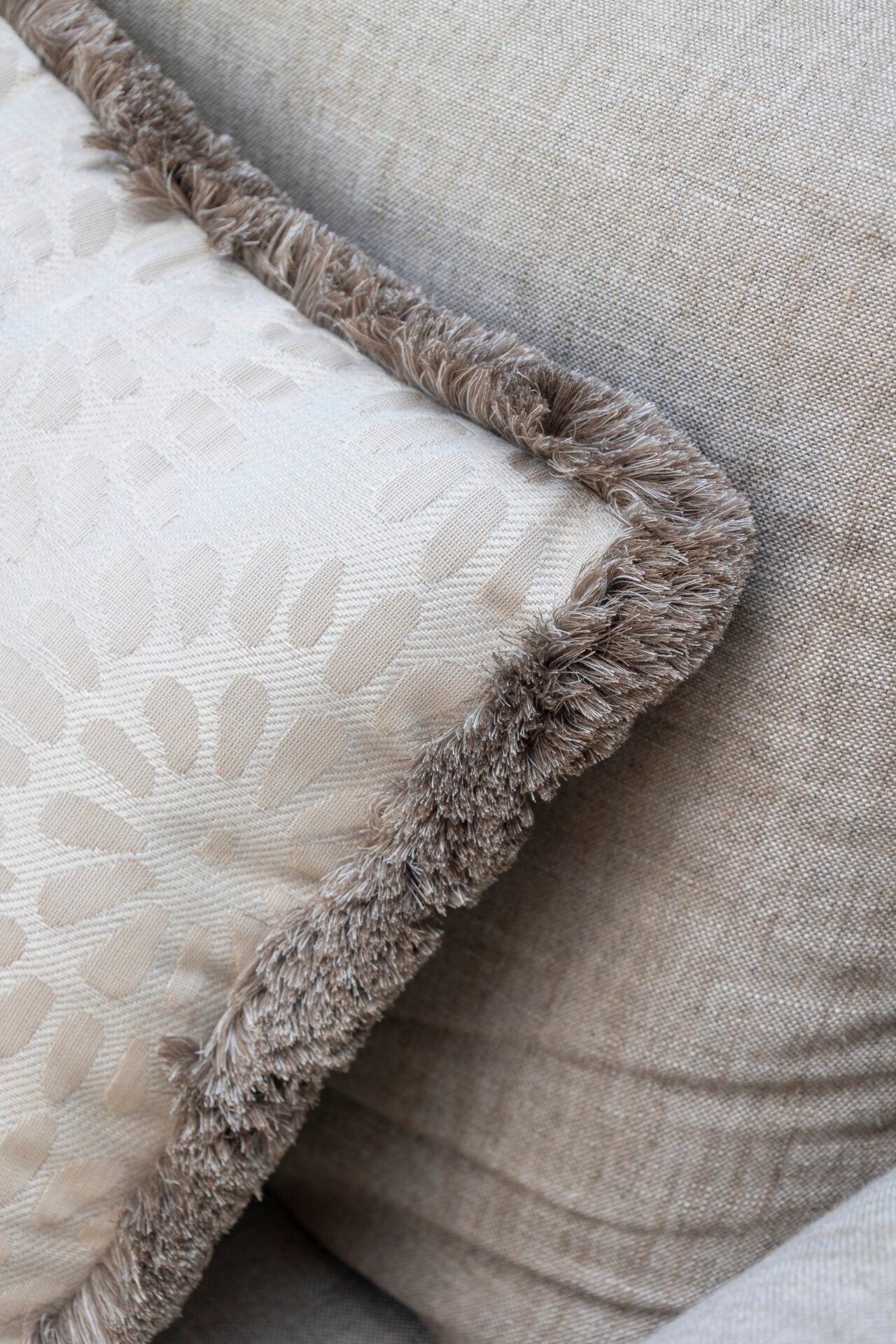 Coussin d'extérieur « Morcote » – généreux, fait main et résistant aux intempéries - 50x50cm