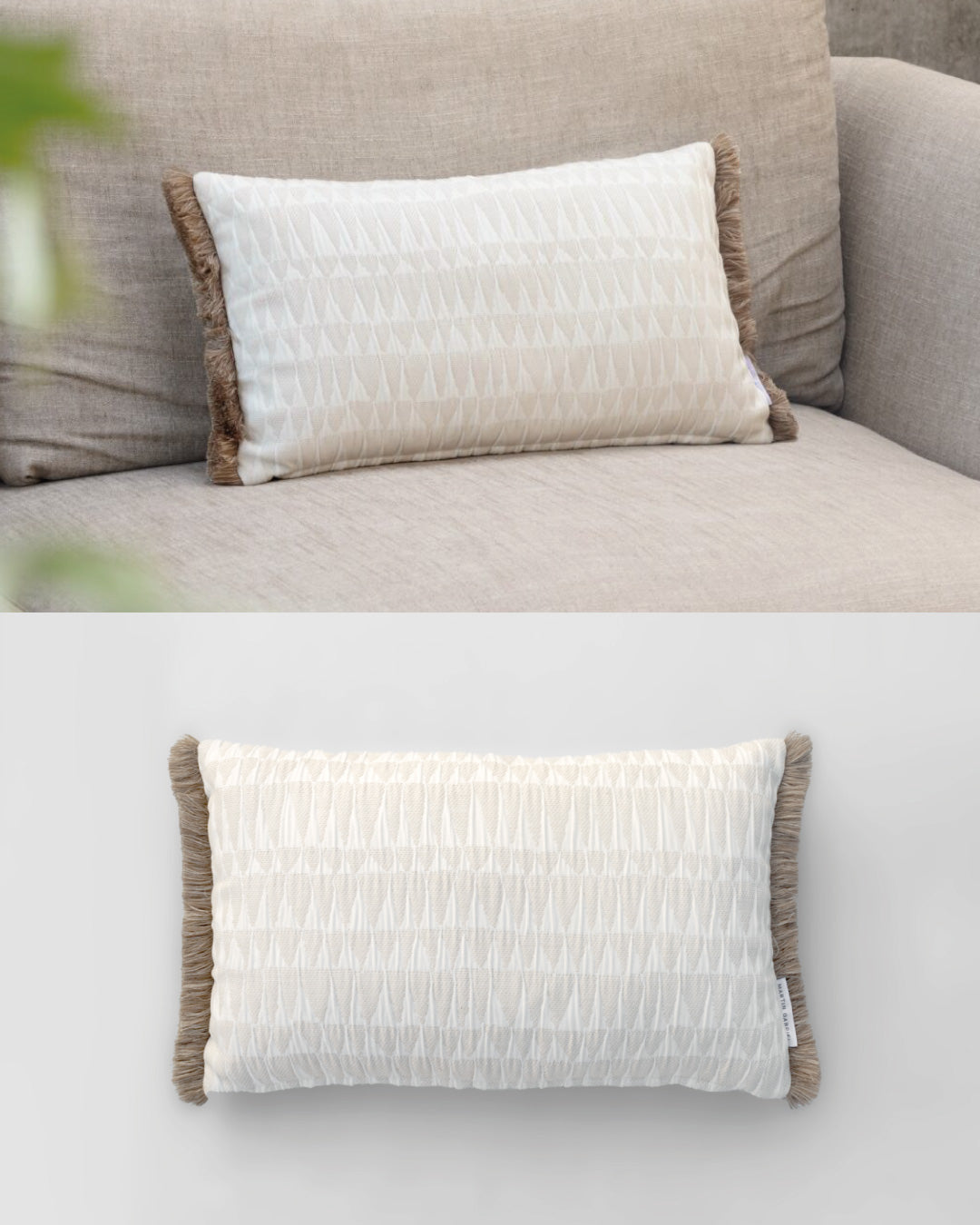 Outdoor-Kissen „Tesserete Small“ – weich, elegant & wetterfest - 35x60cm
