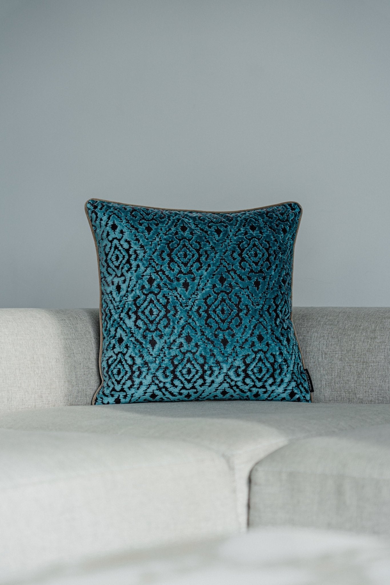 Kissen Petrol in 3D Velour Design – Martin Gabriel (Limited Edition) - Martin Gabriel - Kissen - Martin Gabriel