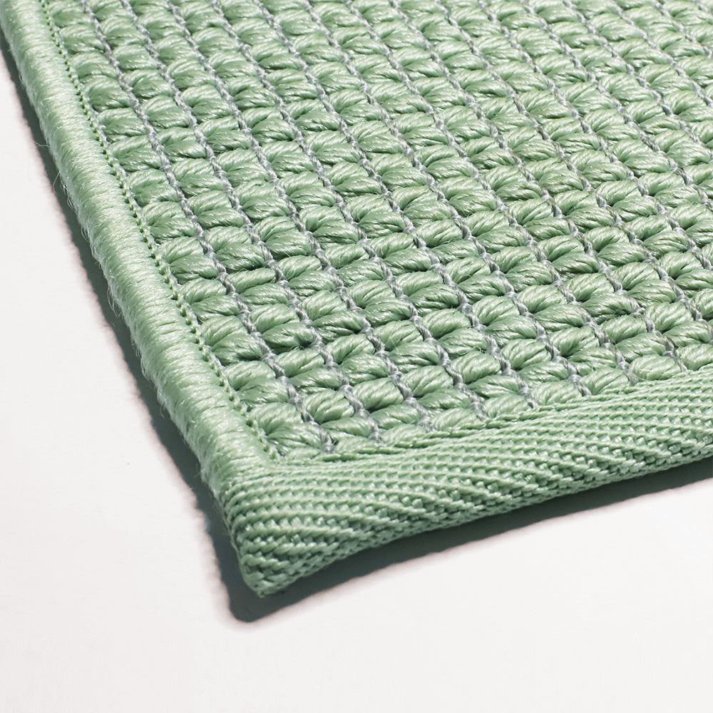 Martin Gabriel Outdoor-Teppich Maßanfertigung Series 02 Modell Pistachio nahaufnahme struktur 