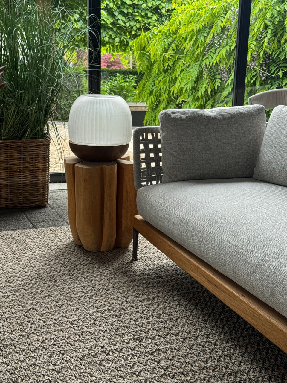 Outdoor Teppich Bronze Kupfer - handgewebt -  Sofort verfügbar
