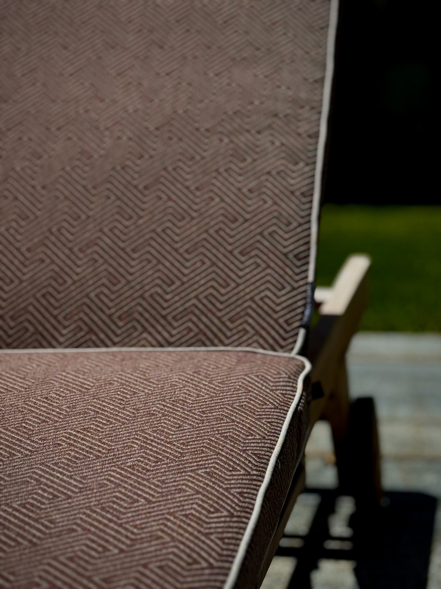 Outdoor-Polster erneuert für private Terrasse the chedi