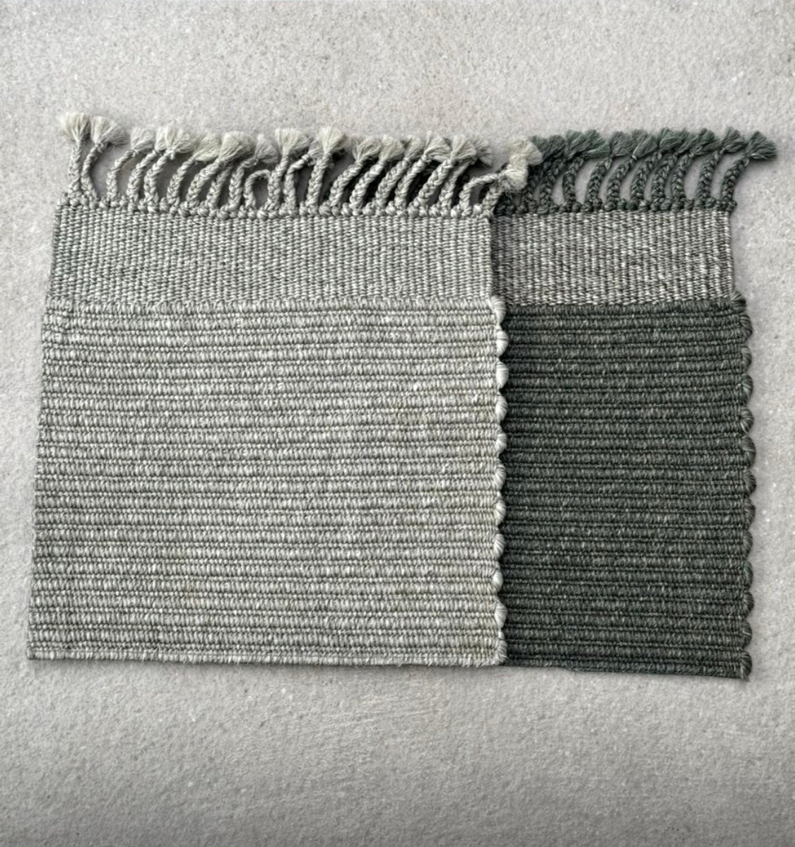 Outdoor-Teppich "Brione" - handgewebt in Indien, Aloe Green Grey
