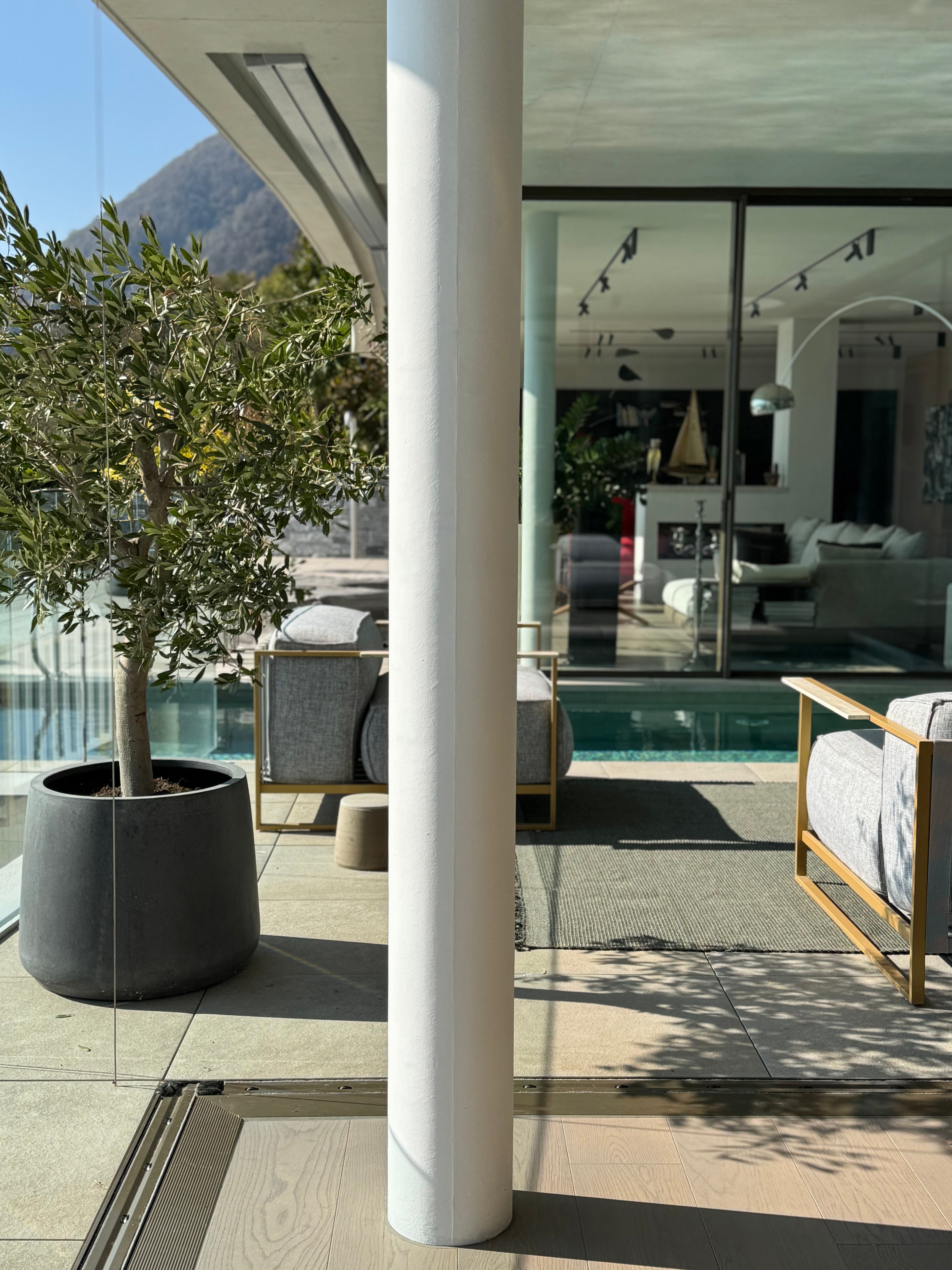 Outdoor-Teppich "Brione" - handgewebt in Indien, Aloe Green Grey