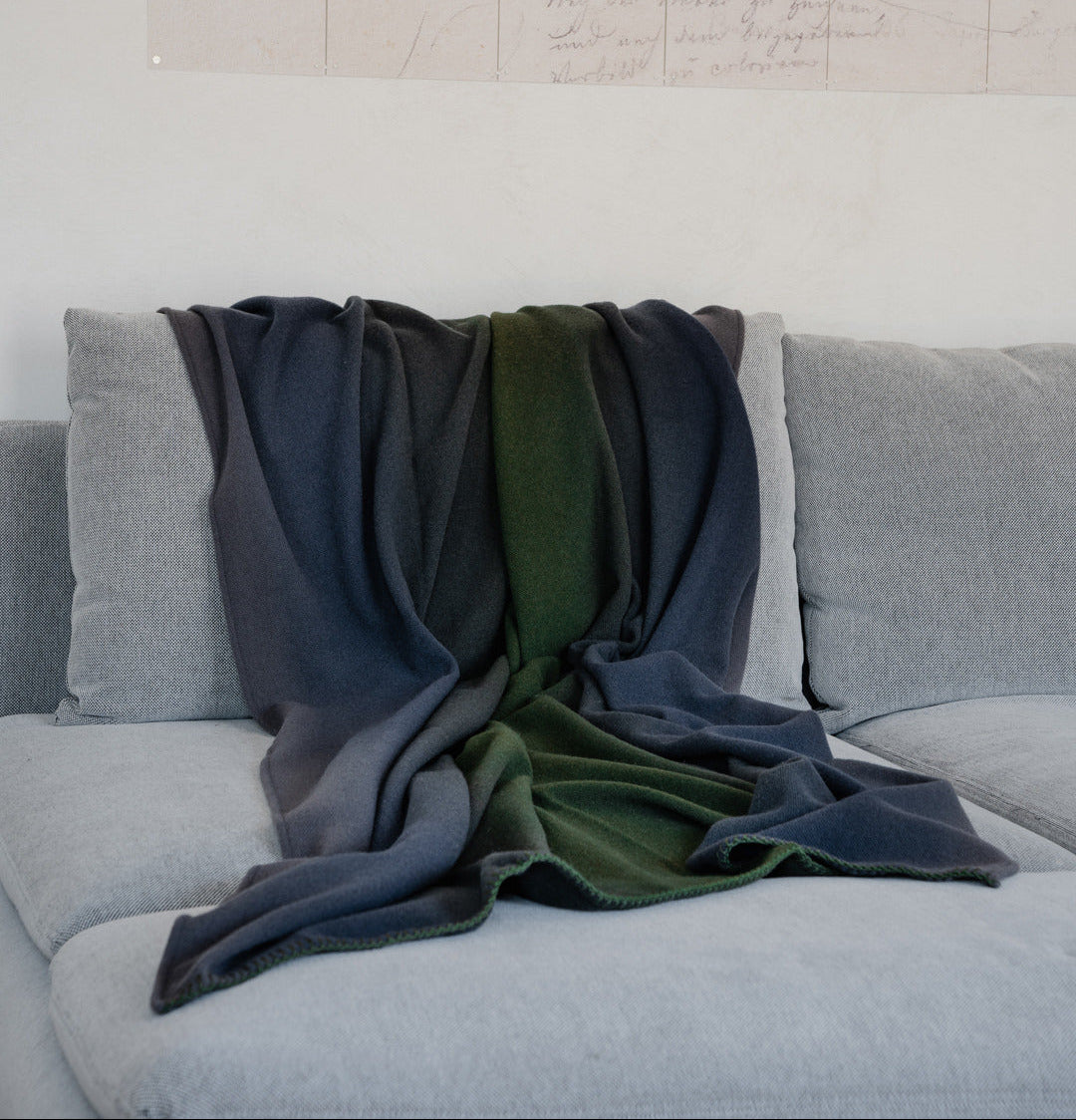 Martin Gabriel plaid Modell shadow farbverlauf, blau grün 