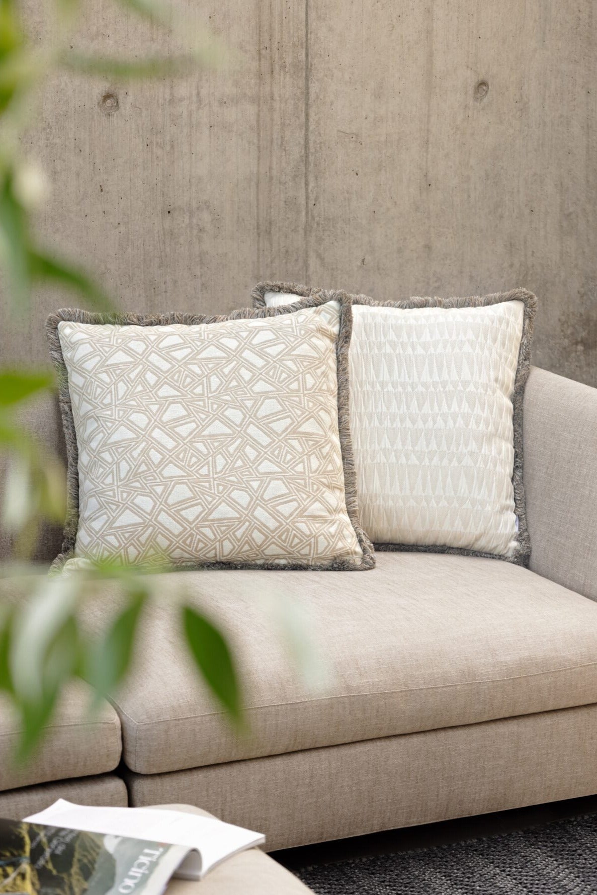 Outdoor-Kissen „Tesserete“ – groß, elegant & wetterfest - 60x60cm