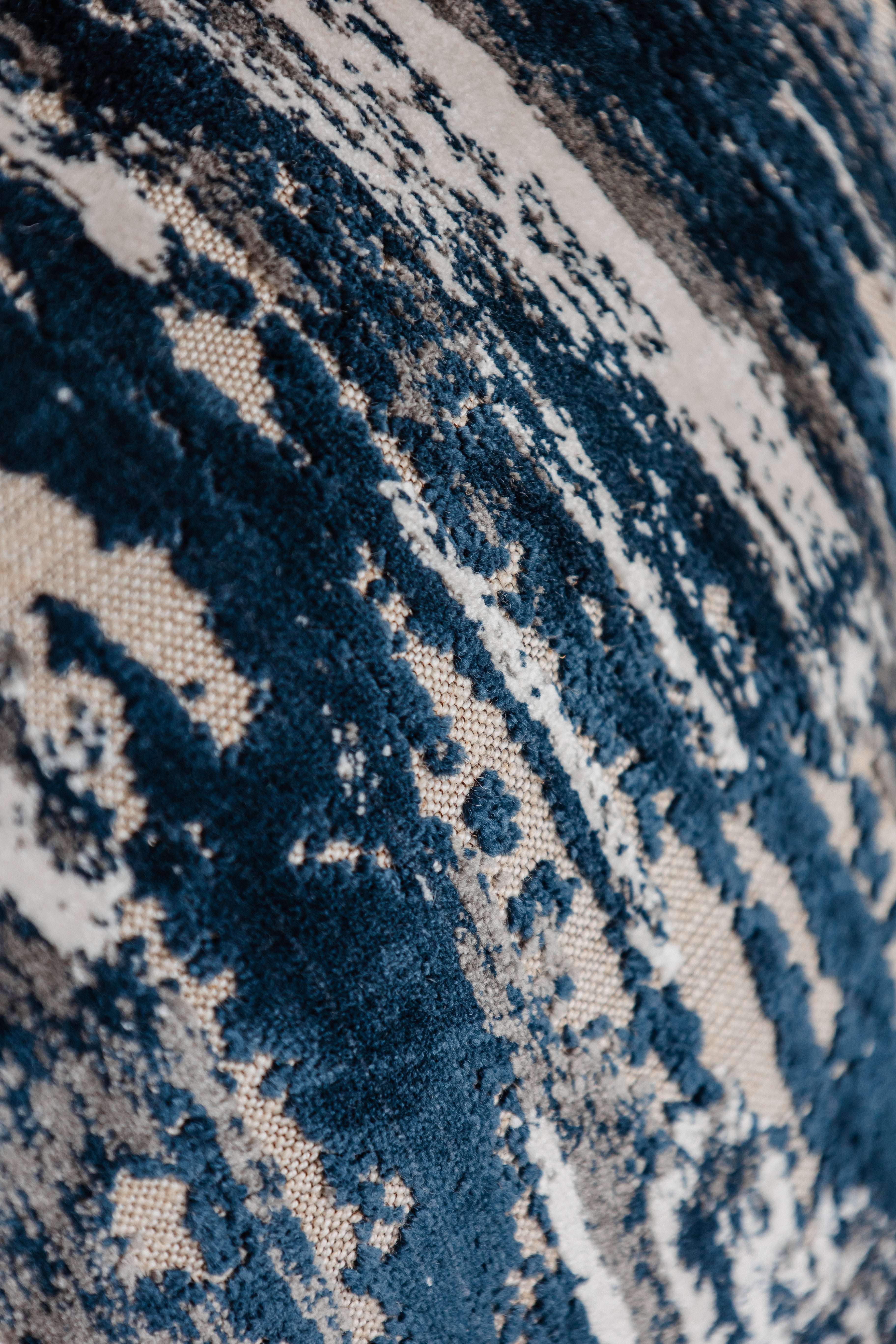 Dekokissen Cascade Blue 60x60 cm mit Keder Wasserfall