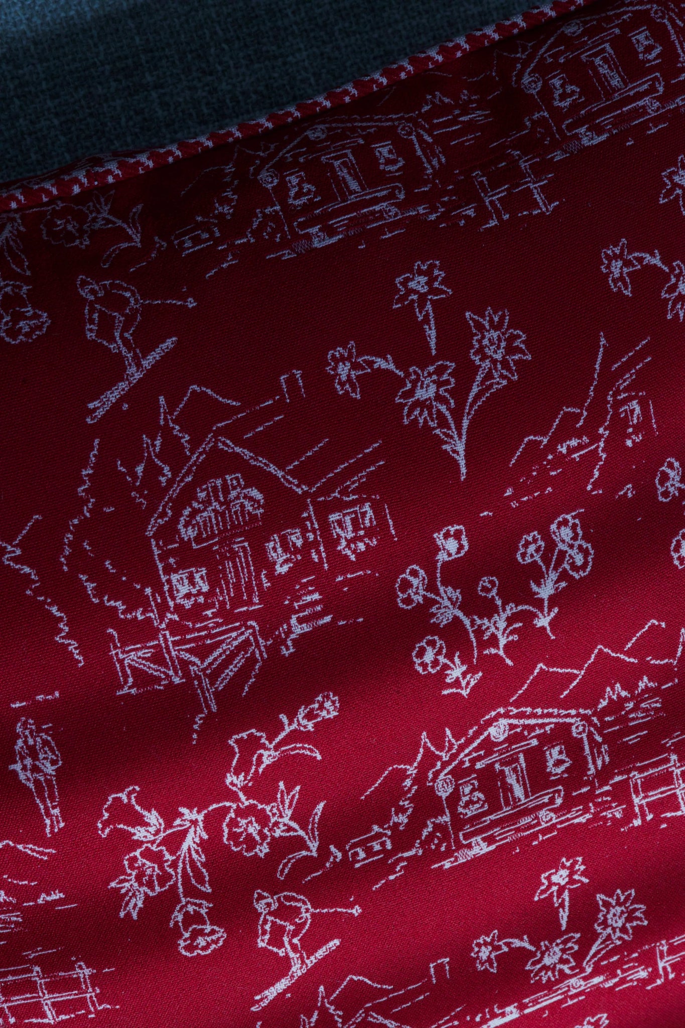 Chalet Kissen Montagna Rouge – 50×50 cm - Martin Gabriel Home - Kissen - Martin Gabriel Home