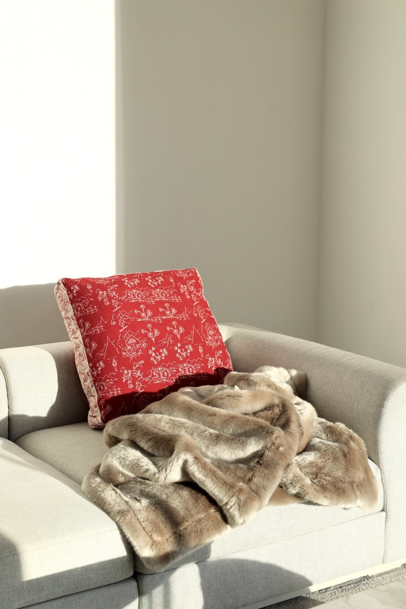 Chalet Rouge Panorama – Martin Gabriel - Martin Gabriel Home - Kissen - Martin Gabriel Home