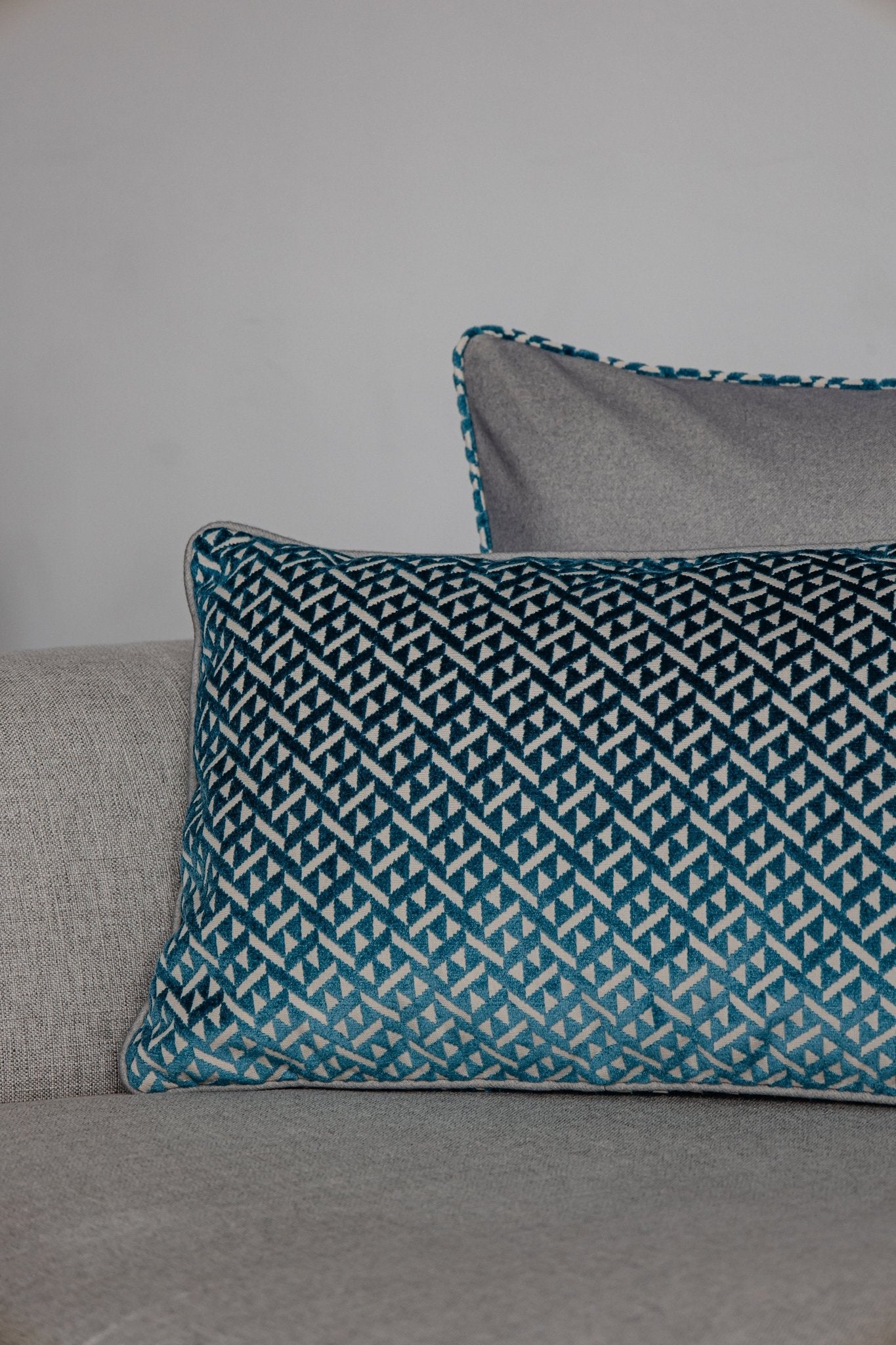 Deko - Kissen Blau 40 x 60 cm – Jacquard & Velour - Martin Gabriel - Martin Gabriel - Kissen - Martin Gabriel