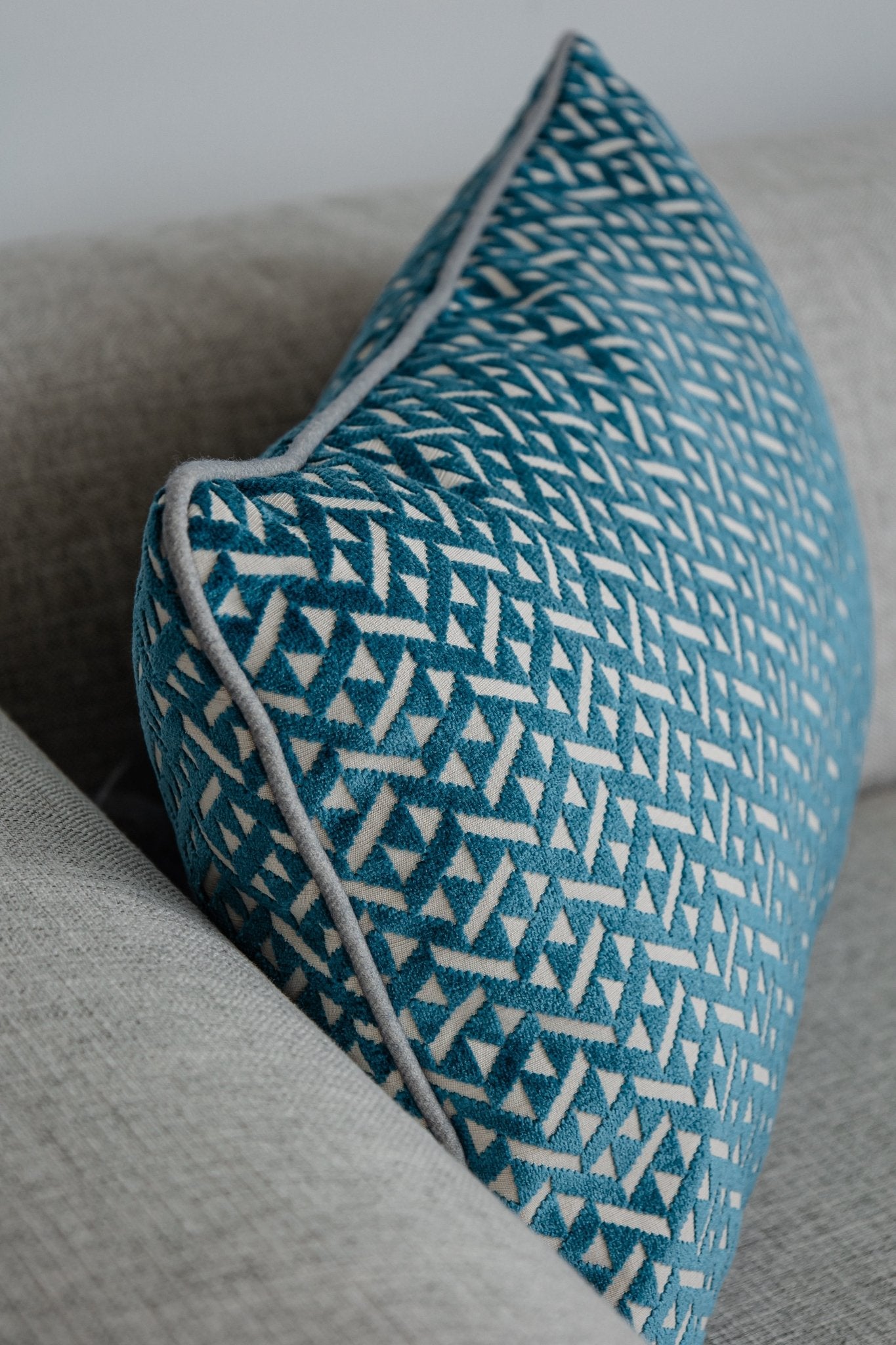 Deko - Kissen Blau 40 x 60 cm – Jacquard & Velour - Martin Gabriel - Martin Gabriel - Kissen - Martin Gabriel