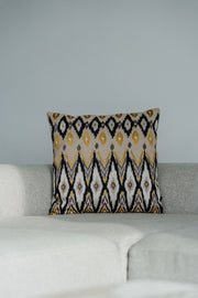 Dekokissen "Ikato" - Beige,Gelb & Schwarz, 60x60 ccm - Martin Gabriel - Kissen - Martin Gabriel