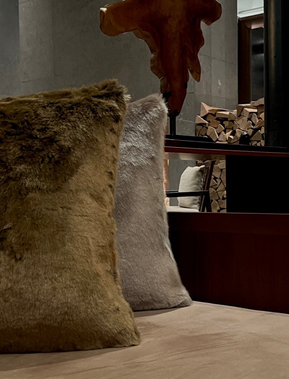 Kunstfell - Kissen Wiesel - Martin Gabriel - Kunstfellkissen - Martin Gabriel