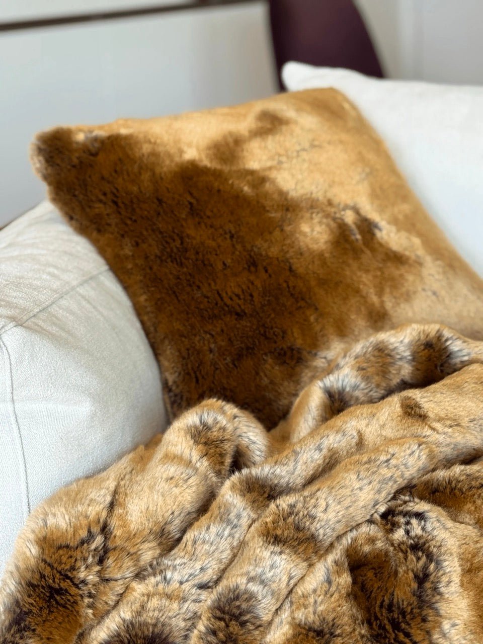 Kunstfell - Kissen Wiesel - Martin Gabriel - Kunstfellkissen - Martin Gabriel