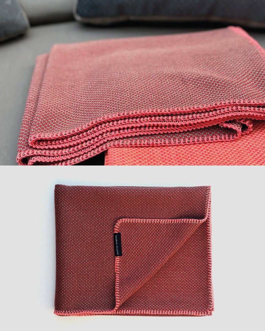 Outdoor - Decke „Noli“ – elegant, wetterfest & kuschlig weich - 130x180cm - Martin Gabriel - Outdoor Decken - Martin Gabriel