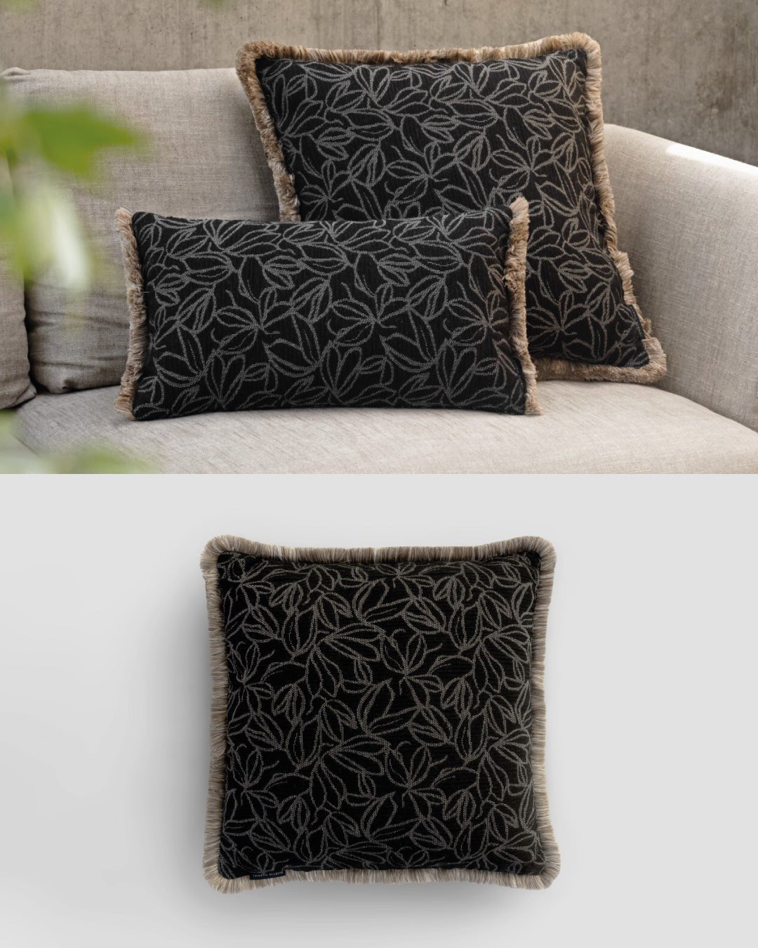 Outdoor - Kissen „Ascona“ – floral geprägt, wetterfest & stilvoll - 60x60cm - Martin Gabriel - Cushions - Martin Gabriel