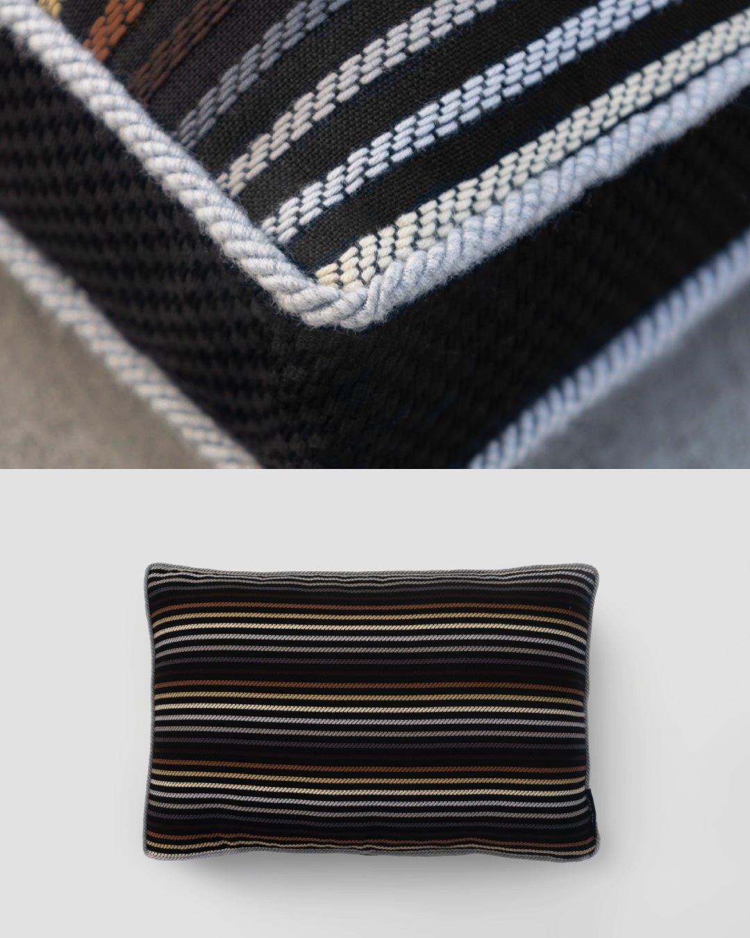 Outdoor - Kissen „Lugano Medium“ – naturgetönt, handgefertigt & wetterfest | 40x60cm - Martin Gabriel - Outdoor Kissen - Martin Gabriel