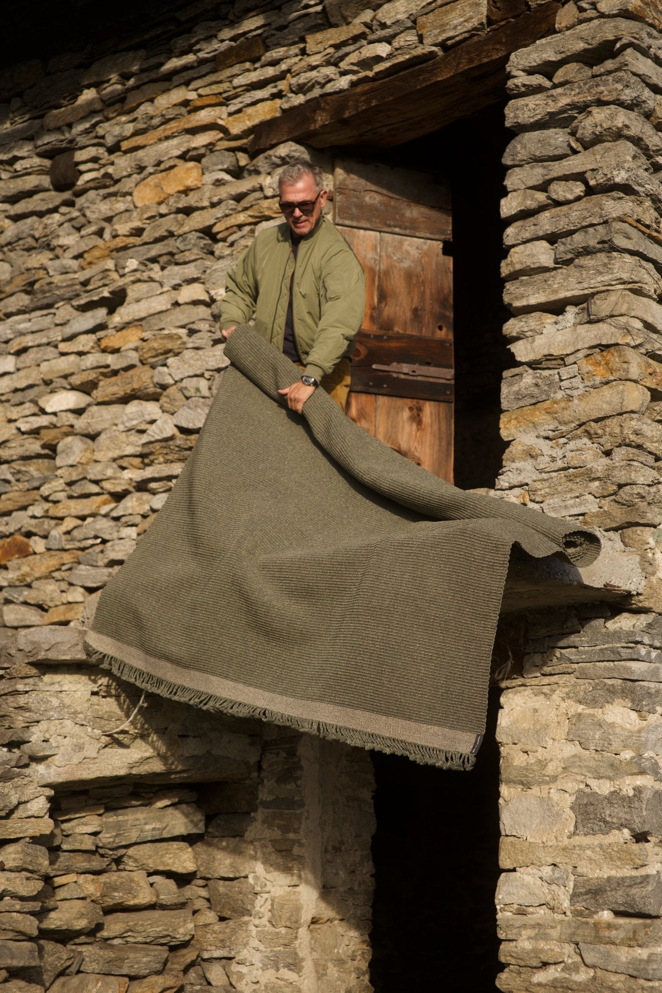 Outdoor - Teppich "Brione" - handgewebt in Indien, Aloe Green Grey - Martin Gabriel Home - Outdoor Teppiche - Martin Gabriel Home