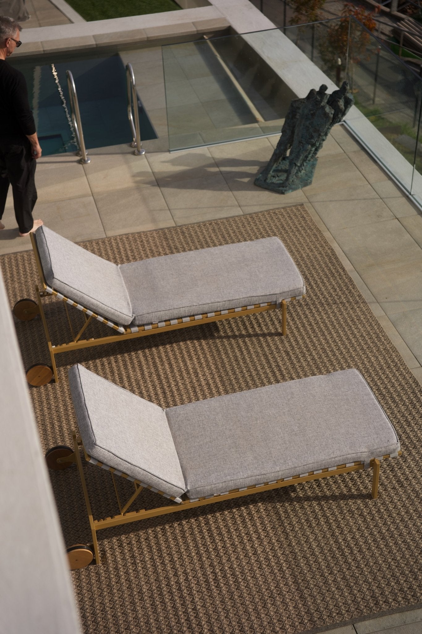 Outdoor Teppich "Bronze Kupfer" - Eleganz für Aussen - und Innenbereiche - Martin Gabriel Home - Outdoor Teppiche - Martin Gabriel Home