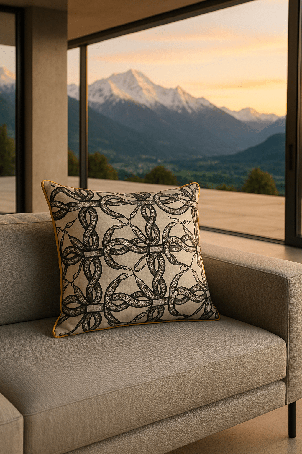 “Serpente” Kissen – Pierre Frey Paris × Martin Gabriel Limited Edition - Martin Gabriel - Kissen - Martin Gabriel